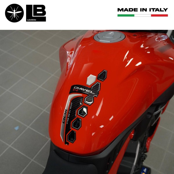 3D Klebetankschutz Motorrad kompatibel mit Ducati Diavel v4 2023