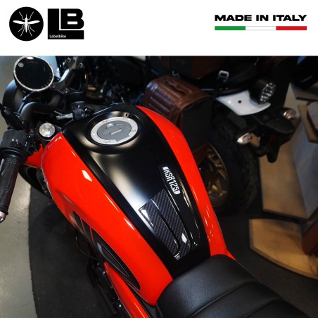 Selbstklebender 3D-Tankschutz Motorrad kompatibel mit Yamaha XSR125