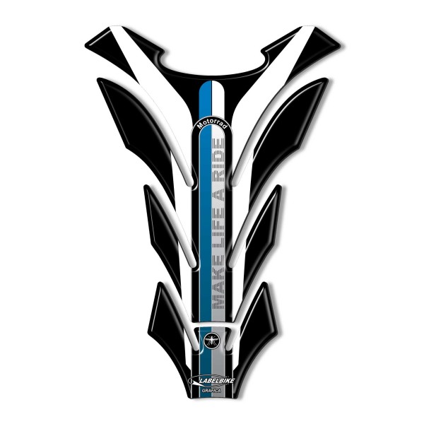 3D ADHESIVE TANK PROTECTION Resin-coated pour BMW Bikes Black-White