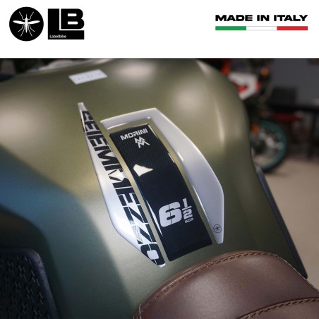 Protector de depósito 3D adhesivo compatible con Moto Morini SEIEMMEZZO SCR