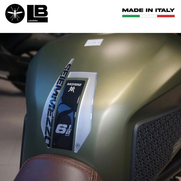 Selbstklebender 3D Tankschutz kompatibel mit Moto Morini SEIEMMEZZO SCR