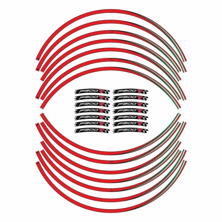 Motorbike adhesive stripes kit compatible BMW F900R wheel tuning stickers 17' F900 R