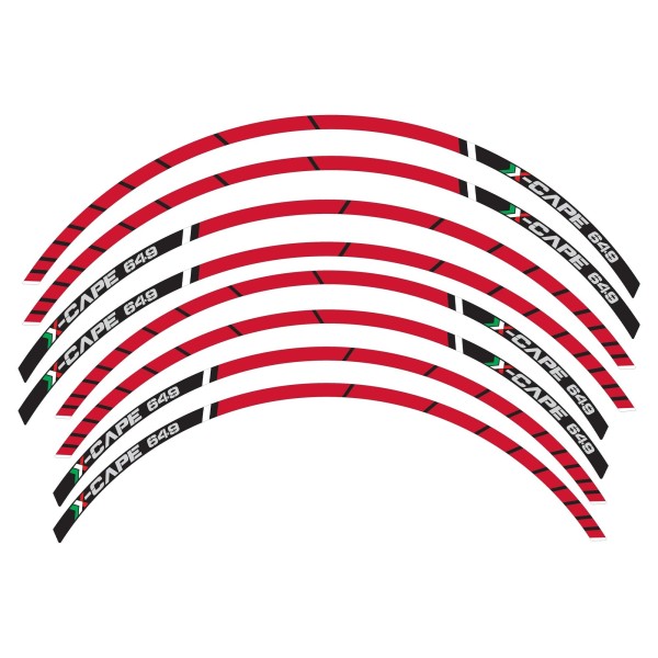 Adhesive strip kit for motorbike rims compatible with Moto Morini X-CAPE 2022