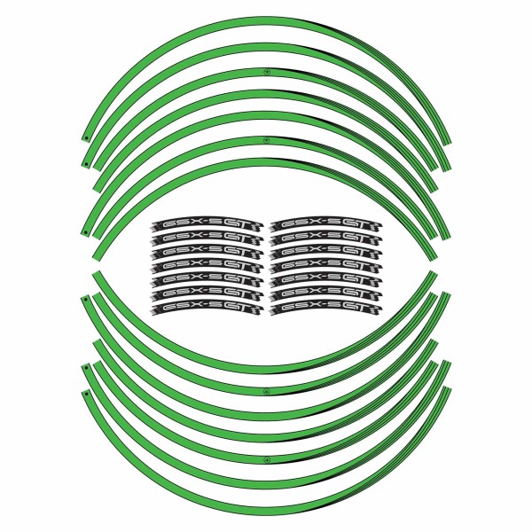 Kit de bandas adhesivas para llantas de 17" compatibles con Suzuki GSXS 1000 GT