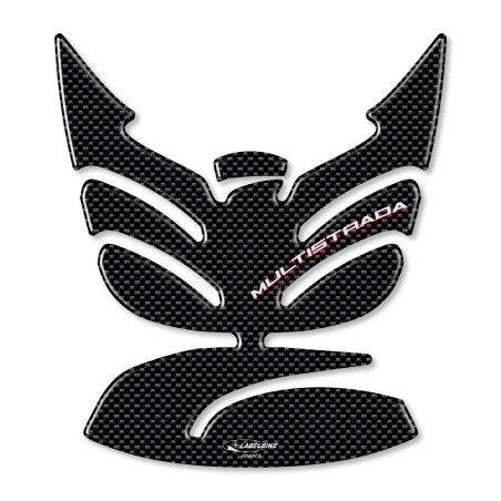 3D CARBON LOOK PANEL GUARD συμβατό με MOTO DUCATI MULTISTRADA 950 από το 2017