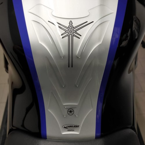 Cubierta adhesiva de gel transparente 3D para TANQUE DE MOTO compatible con YAMAHA