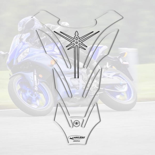 3D transparent gel adhesive cover for YAMAHA compatible MOTORCYCLE TANK