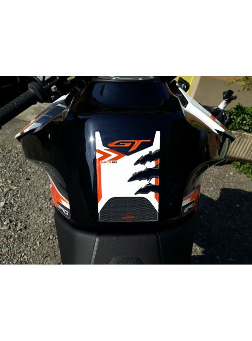 PARASERBATOIO adesivo in resina 3D compatibile per MOTO KTM 1290 SUPER DUKE GT