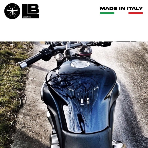 3D RESIN ADHESIVE TANK PARASTER compatible MOTORCYCLE YAMAHA MT-01 kodo