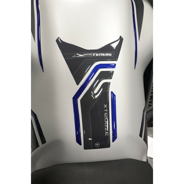 3D RESIN ADHESIVE TANK PARASTER συμβατό YAMAHA SUPER TENERE μπλε