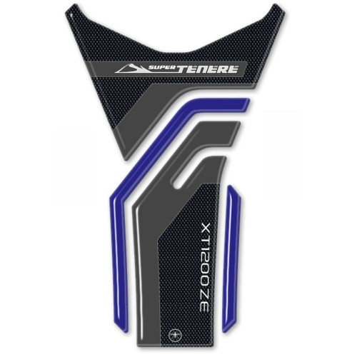 3D RESIN ADHESIVE TANK PARASTER compatible YAMAHA SUPER TENERE bleu 2