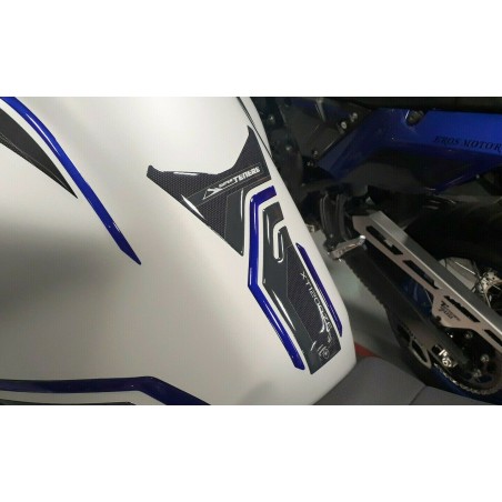 3D RESINA ADHESIVA TANQUE PARASTER compatible YAMAHA SUPER TENERE azul