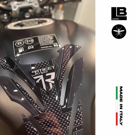 3D Gel tank protector for Triumph Street Triple R 2009-2022 compatible bikes