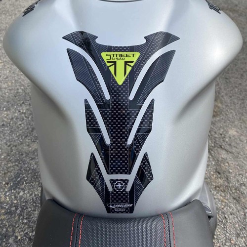 Protecteur de réservoir en gel 3D pour Triumph Street Triple compatible Union Jack