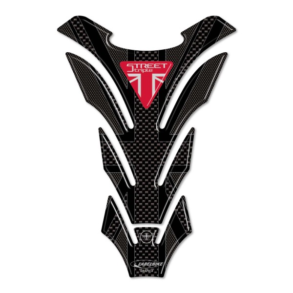 3D gel tank protector for Triumph Street Triple Union Jack compatible bikes