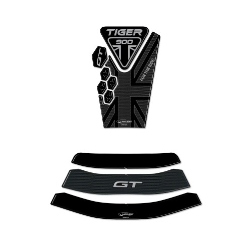 Triumph Tiger 900 GT Kompatibel 3D Motorrad Tank Aufkleber Schutz Kit 2