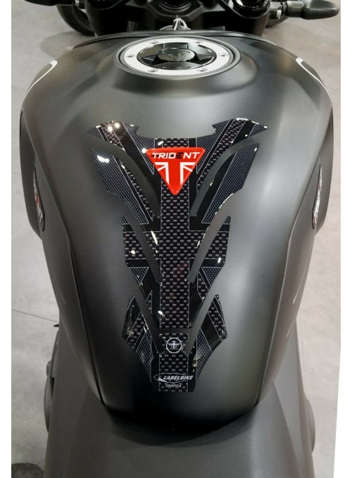 Paraserbatoio in resina 3D per moto compatibile Triumph Trident 660 union jack