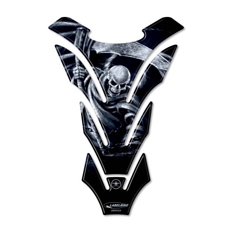 3D Resin Motorcycle Tank Stickers Reaper Death Horror Tank Stickers