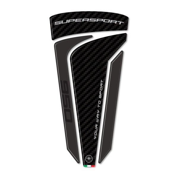 Protector de depósito de moto 3D adhesivo compatible con Ducati Supersport 950 2021-2024