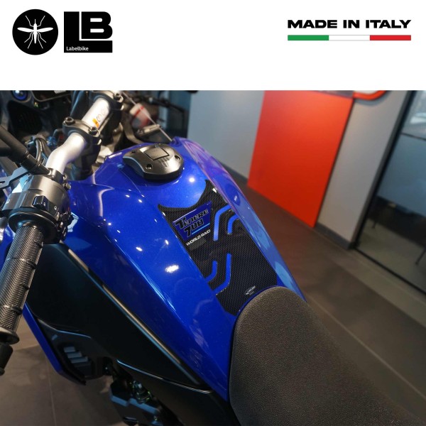 Protector de depósito de moto Pegatina de gel de resina 3D compatible con Yamaha Tenere 700 2023