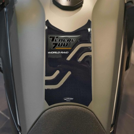 Protector de depósito de moto Pegatina de gel de resina 3D compatible con Yamaha Tenere 700 2023