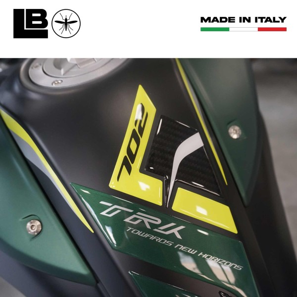 Protège réservoir résine gel 3D protection moto compatible avec Benelli TRK 702