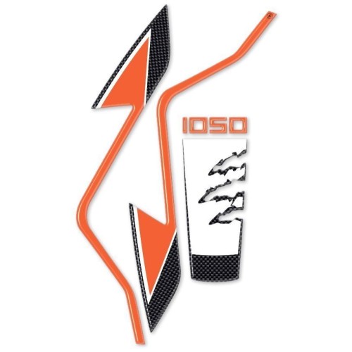 Stickers 3D de protection de garde-boue avant compatibles avec la KTM 1050 ADVENTURE 2
