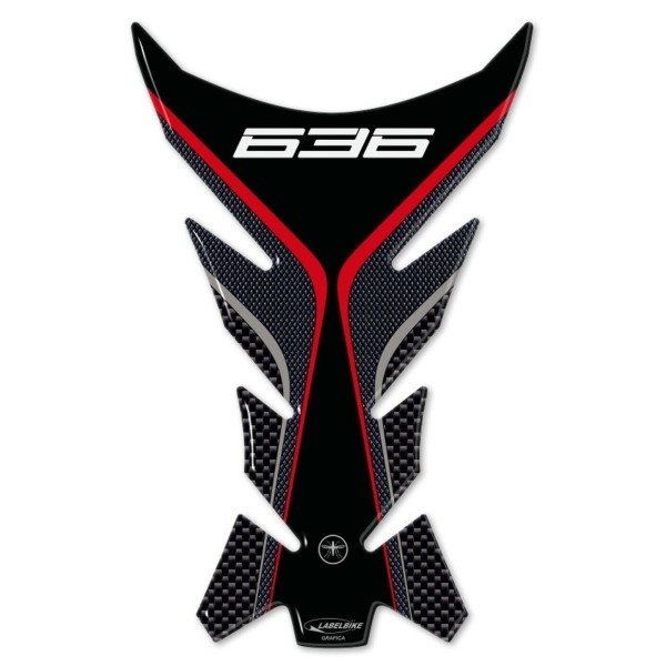 Protection de réservoir moto 3D compatible Kawasaki ZX-6R ninja 636