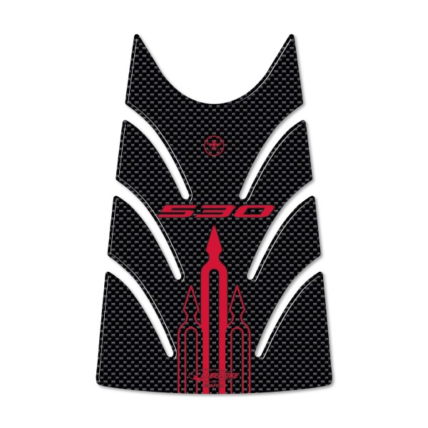 PROTECTOR DE LA PUERTA DEL TANQUE TMAX 530 3D CARBONO PEGATINA SCOOTER T MAX 2012-16