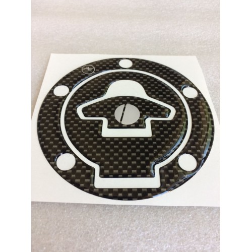 ADHESIVO 3D DE RESINA DE CARBONO PROTECTOR DE LA TAPA DEL DEPÓSITO DE GASOLINA para MOTO DUCATI 2