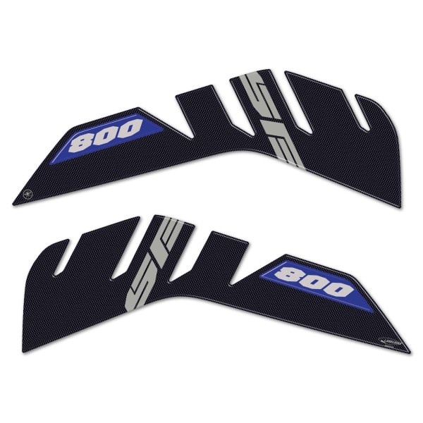 Protections latérales de réservoir autocollantes 3D compatibles avec Suzuki V-Strom 800SE