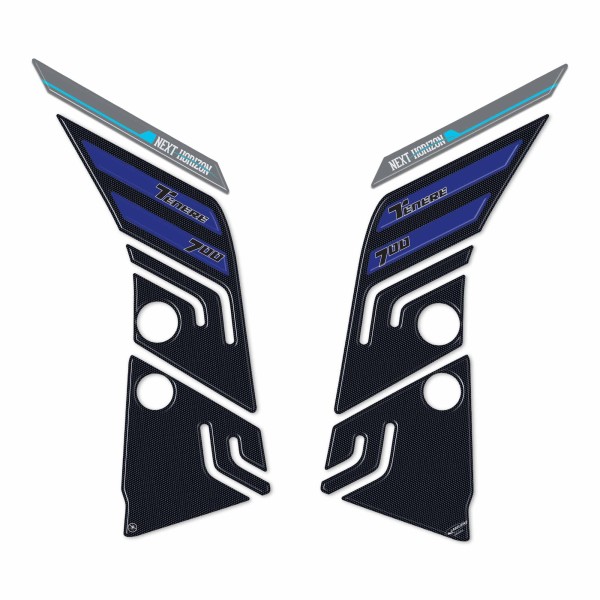 Protectores laterales de depósito Pegatinas 3D compatibles con Yamaha Tenere 700 2023