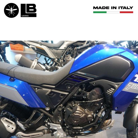 Protectores laterales de depósito Pegatinas 3D compatibles con Yamaha Tenere 700 2023