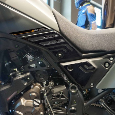 Protectores laterales de depósito Pegatinas 3D compatibles con Yamaha Tenere 700 2023
