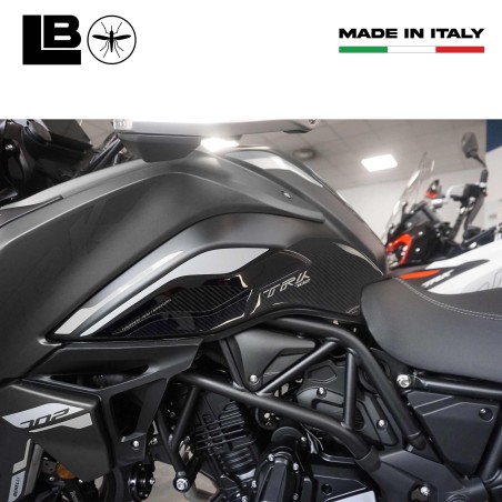 Tank Seitenschutz 3D Motorrad Aufkleber kompatibel mit Benelli TRK 702