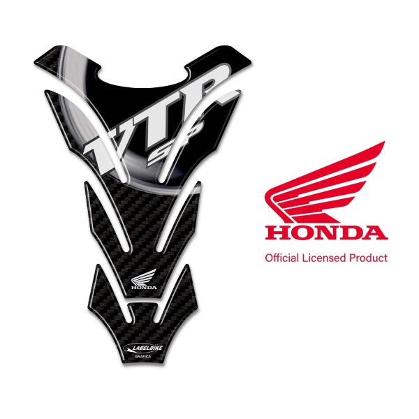 VTR SP1-SP2 Tank Guard Licencia oficial Honda Pegatina 3D de resina blanca