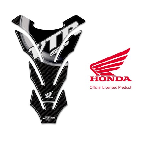 VTR SP1-SP2 Tank Guard Επίσημη άδεια Honda 3D αυτοκόλλητο ρητίνης λευκό