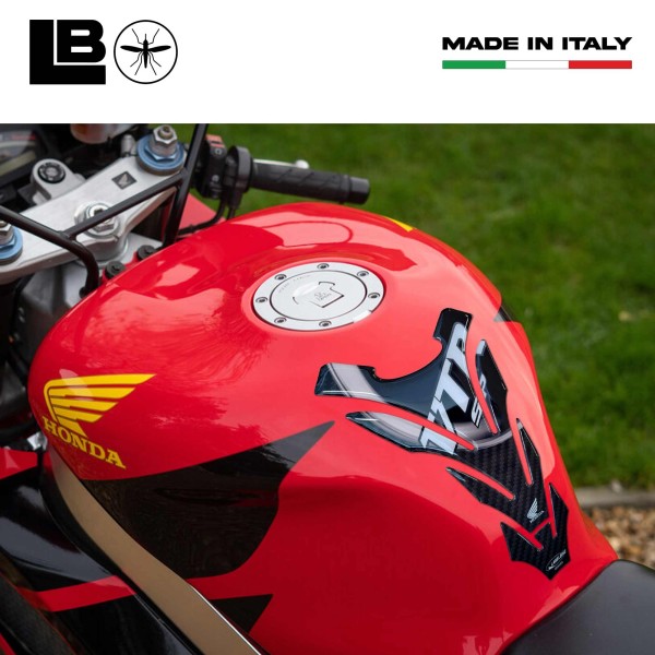 VTR SP1-SP2 Tank Guard Επίσημη άδεια Honda 3D αυτοκόλλητο ρητίνης λευκό