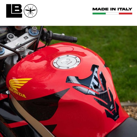 VTR SP1-SP2 Tank Guard Επίσημη άδεια Honda 3D αυτοκόλλητο ρητίνης λευκό