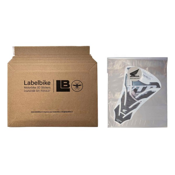 VTR SP1-SP2 Tank Guard Official Honda licence 3D resin sticker white