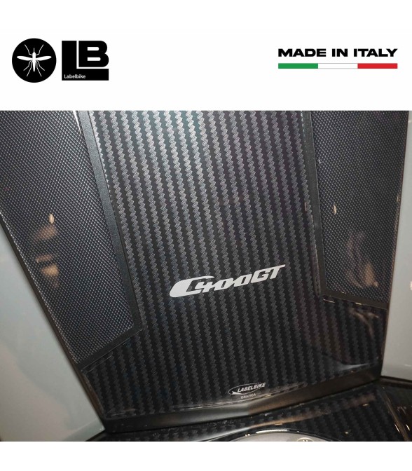 Protección central encima del reposapiés Pegatinas de resina 3D compatibles con BMW C400GT