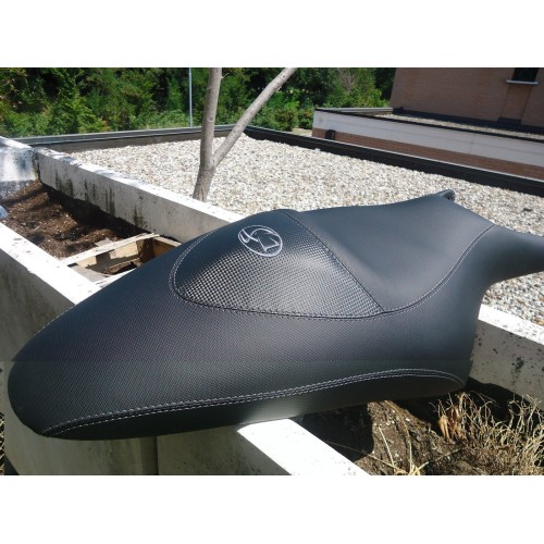 SADDLE COVER x MOTORRAD CAGIVA RAPTOR SEAT COVER Customized CARBON