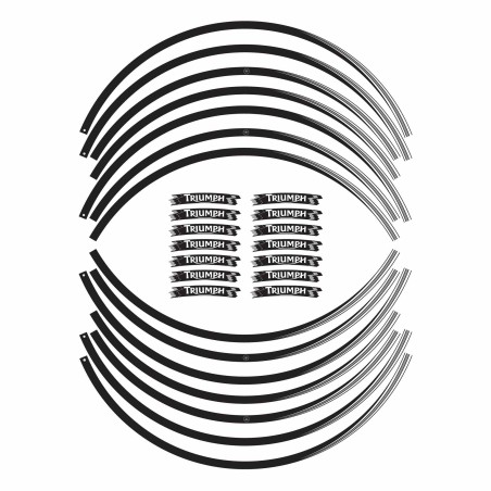 Compatible adhesive strips for Triumph motorbike rim stickers 17 tuning stickers