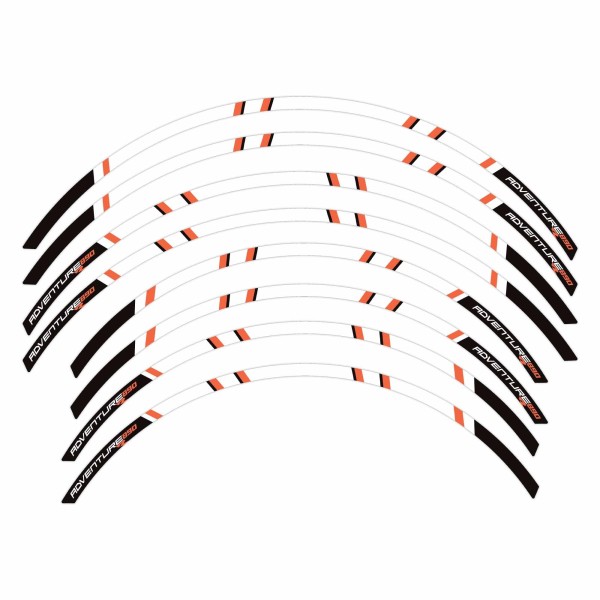 Adhesive strips for motorbike rims compatible with KTM 890 Adventure R 2021-2023