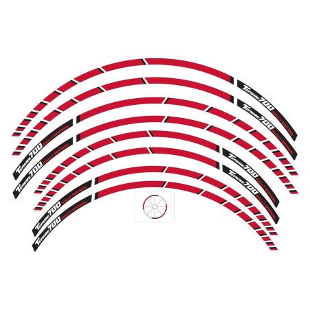 Motorbike rim sticker strips compatible Yamaha Tenere 700 Rally Edition 2022