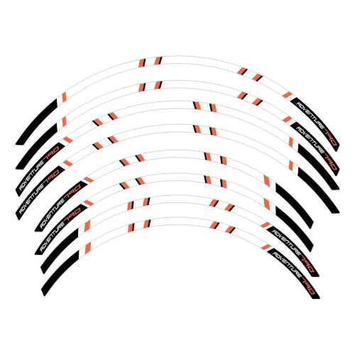 Adhesive strips for motorbike wheel rims compatible with KTM 790 Adventure 2019-23 2