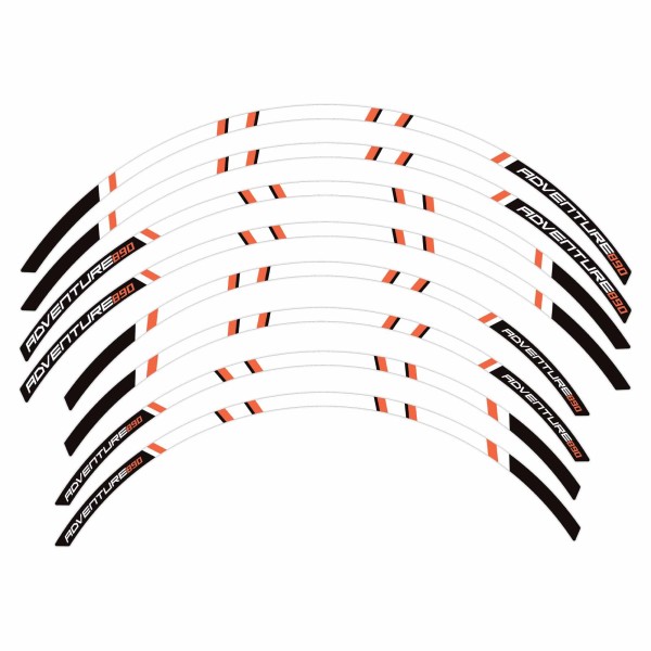 Tiras adhesivas para llantas de moto compatibles con KTM 890 Adventure 2021-23