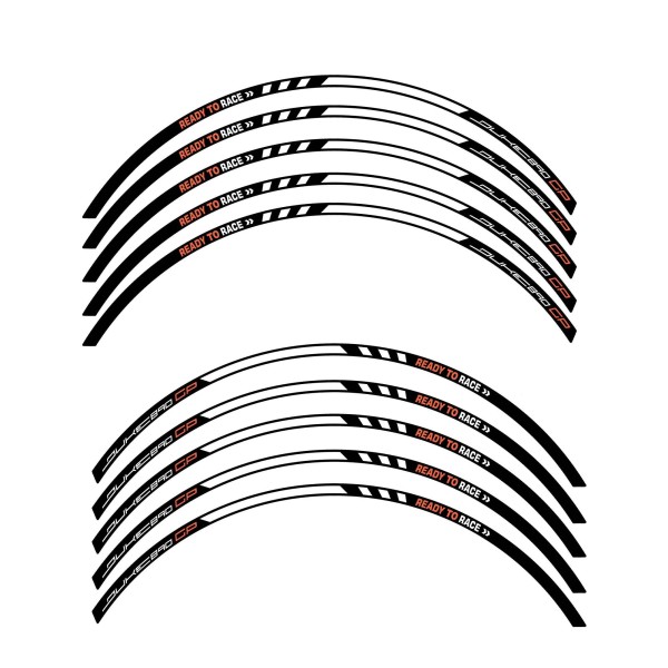 Tiras adhesivas para llantas de moto compatibles con KTM 890 Duke GP 2022-2023