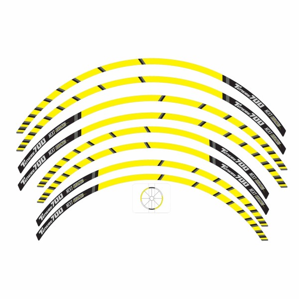 Adhesive strips for motorbike wheel rims compatible Yamaha Tenere 700 World Raid