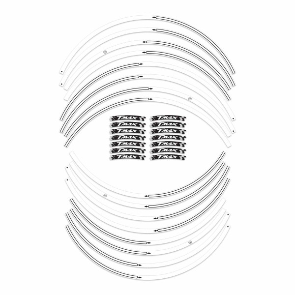 STRIPS ADHESIF Tmax pour jantes compatibles YAMAHA 500 scooter T MAX 2001-2007